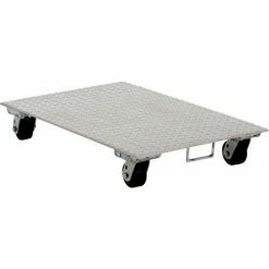 Best Sale ✨ Vestil Aluminum Dolly PDA-2436-R-S-H 36"L x 24"W with Solid Deck & Rubber Wheels 🧨 -US Dollies Sales 2022 241525