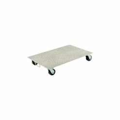 Flash Sale ⌛ Vestil Aluminum Dolly PDA-1627-R-S-H 27"L x 16"W with Solid Deck & Rubber Wheels ⭐