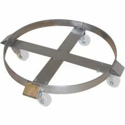 New ✔️ Wesco® Stainless Steel Drum Dolly 240200 85 Gal. Stainless Rigs Polypropylene ⭐
