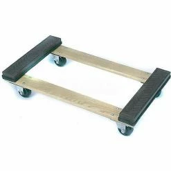 New ⭐ Wesco® 30x18 Rubber Bumper Hardwood Dolly 272062 3" Casters 900 Lb. Cap. 👍