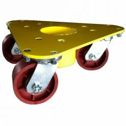 Hot Sale ❤️ Bond® Extreme Weight Steel Triangular Cup Dolly 5500 - Ductile Iron Wheels - 3500 Lb. Cap. ⌛