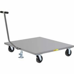 Best Pirce 🔔 Little Giant® Pallet Dolly PDST-4848-6PHFL with T-Handle - Solid Deck - 48 x 48 & Floor Lock ⭐