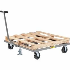 Cheapest ❤️ Little Giant® Pallet Dolly with T-Handle and Floor Lock PDT-4048-6PHFL - 40 x 48 🧨
