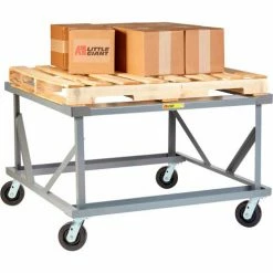 Outlet 👏 Little Giant® Fixed Height Pallet Stand PDF-4248-6PH-LR - 42 x 48 Open Deck with Load Retainers 🛒