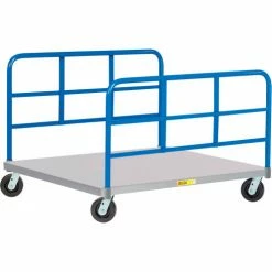 Best deal 👍 Little Giant® Pallet Dolly with Double End Racks PDS-48-6PH-2H - 48 x 48 Solid Deck ⭐