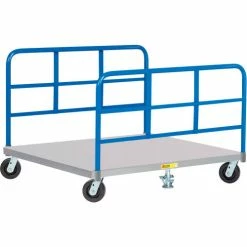 Wholesale 👏 Little Giant® Pallet Dolly with Double End Racks PDS40-6PH2FL-2H 40x48 Solid Deck & Floor Locks 🧨