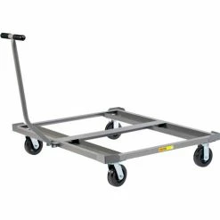 Promo 👍 Little Giant® Pallet Dolly PDT-4048-6PH-LR with T-Handle & Load Retainers - Open Deck 40 x 48 😀