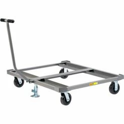 New ⭐ Little Giant® Pallet Dolly PDT4848-6PHFLLR with T-Handle & Floor Locks - Open Deck 48 x 48 ❤️