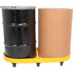 Buy 👏 Vestil Steel Double Drum Dolly For 30 Gal. Drum W/ Glass Filled Nylon Casters, 2000 lb. Capacity 😀 -US Dollies Sales 2022 DRUM X2 30 GFN 7