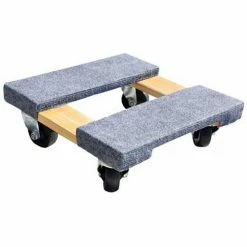 New 🛒 Milwaukee | Gleason Industrial Products Milwaukee Wood Furniture Dolly 33815 - Carpeted Ends - 15" x 15" - 800 Lb. Capacity 😉