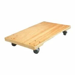 Discount 💯 Fairbanks Hardwood Dolly ED-15-1830-3HR - 30" x 18" Solid Plywood - 3" Rubber Wheels - 1000 Lb. 🧨
