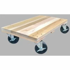 Coupon 🔔 Fairbanks 24" x 36" Solid Deck Hardwood Dolly T-15-2436-5PH-FB 1500 Lb. Capacity ⭐