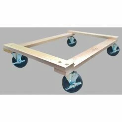 Wholesale ✨ Fairbanks 24" x 36" Open Deck Hardwood Dolly T-25-2436-5PH-FB with Raised Ends 1500 Lb. Capacity 😀