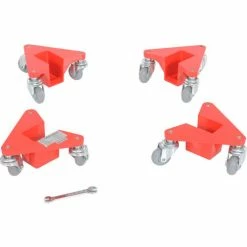 Discount ⭐ Vestil Corner Mover Dolly Aluminum Narrow Slot - 200 Lb. Capacity Each (4 Pack) 🧨 -US Dollies Sales 2022 VEI CMD A NS 200 4PK C