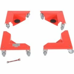 Buy 👍 Vestil Corner Mover Dolly Steel - 300 Lb. Capacity Each (4 Pack) 🌟 -US Dollies Sales 2022 VEI CMD S 300 4PK C
