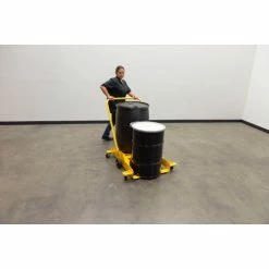 New ✔️ Vestil Low Profile Double Drum Dolly with Polyurethane Casters - 2000 Lb. Capacity 🔔 -US Dollies Sales 2022 VEI DRUM X2 PU LP R