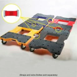 Budget ⌛ Snap-Loc® SL1500D4R Dolly Red 1500 Lb. Cap., Steel Frame, Strap Option, 4" Casters 🔥 -US Dollies Sales 2022 snap loc dolly red 7